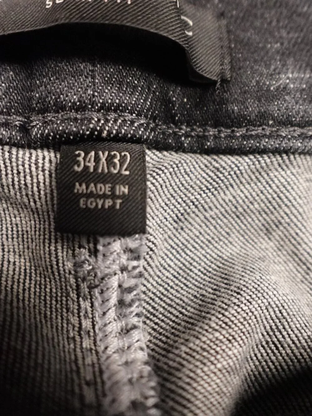 Banana Republic Slim Fit Jeans Men's 34x32 Black Summit Wash Stretch Denim